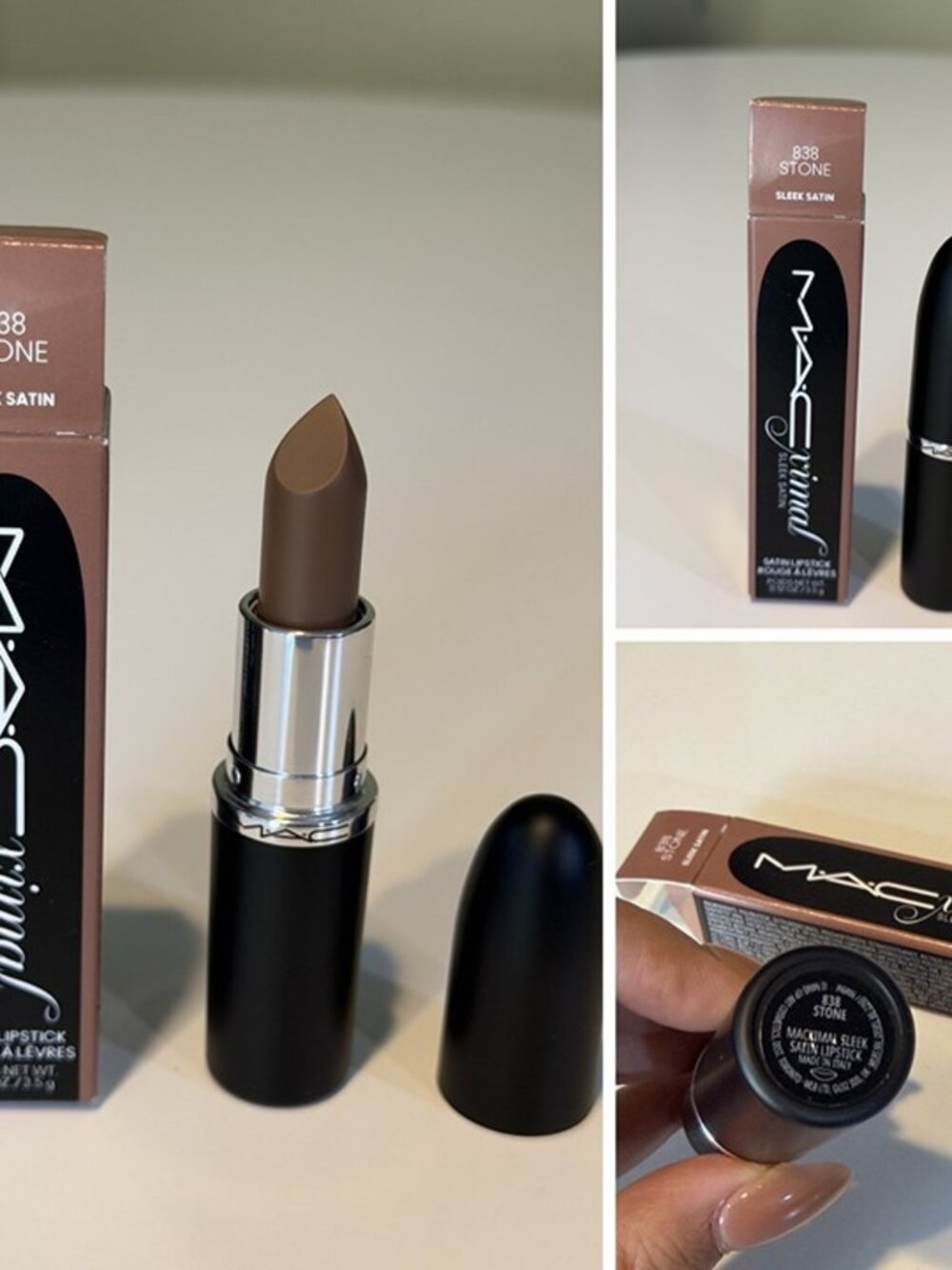 MAC MACximal Sleek Satin Lipstick – 838 Stone